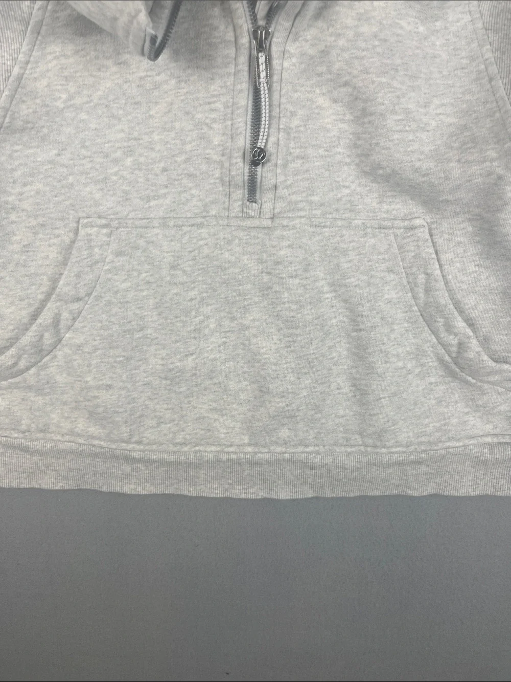 Lululemon Oversized Half-Zip heather gray scuba hoodie Size: XL/XXL